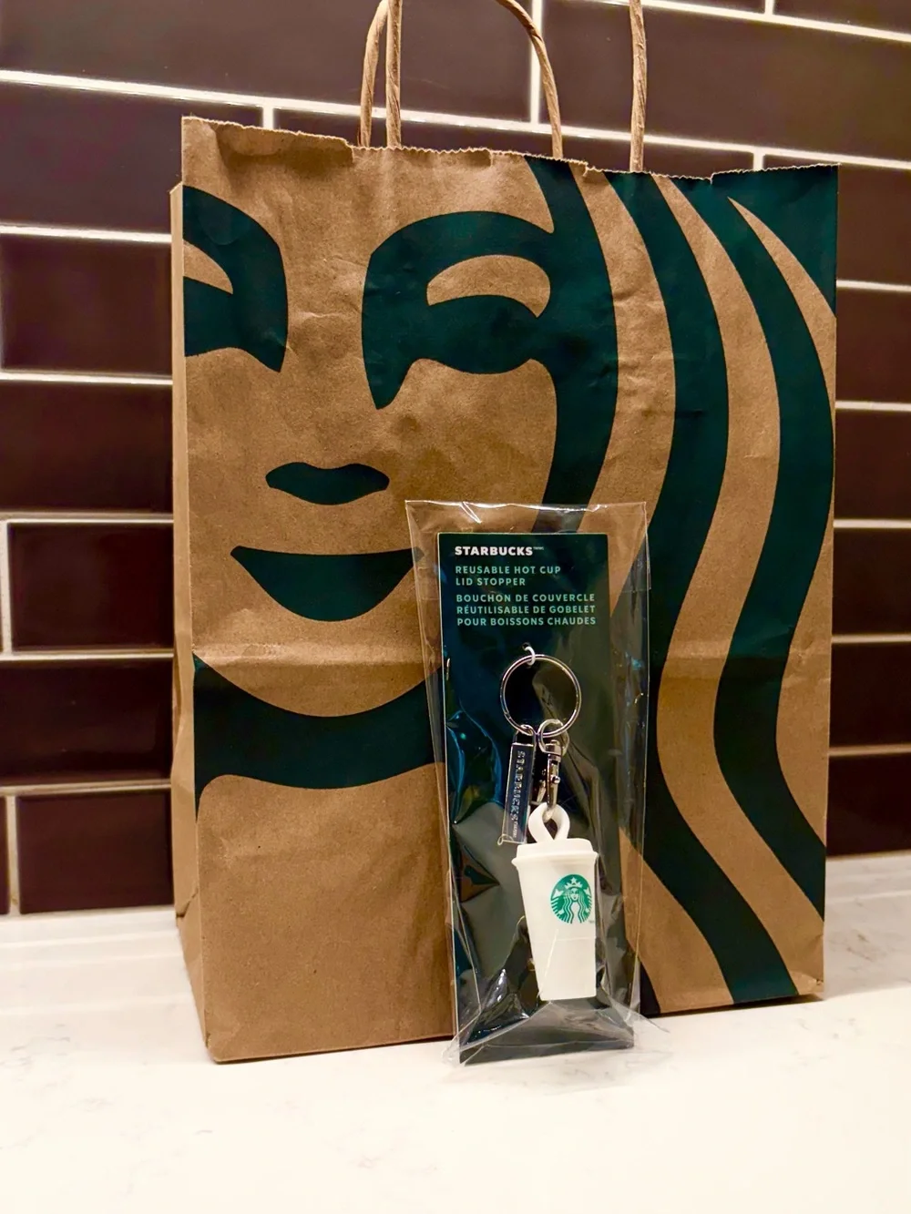 Starbucks - Hot Cup Lid Stopper Keychain